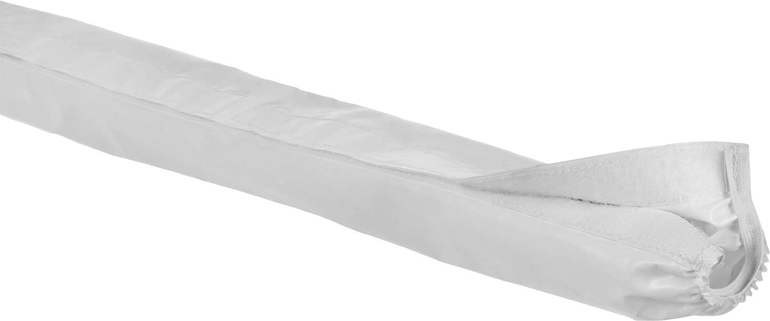 Kablo ve Hortum Taşıyıcıları için Sarmalı Kılıf, Polyester Kaplı PVC, 1.69" taşıyıcı dış çapı için, 3 Fit Uzunluk