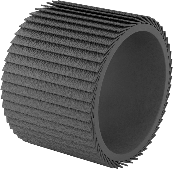 Kanatlı Zımpara Kılıfı, Pürüzsüz Yüzey için, 7/8" İç Çap, 3/4" Uzunluk
