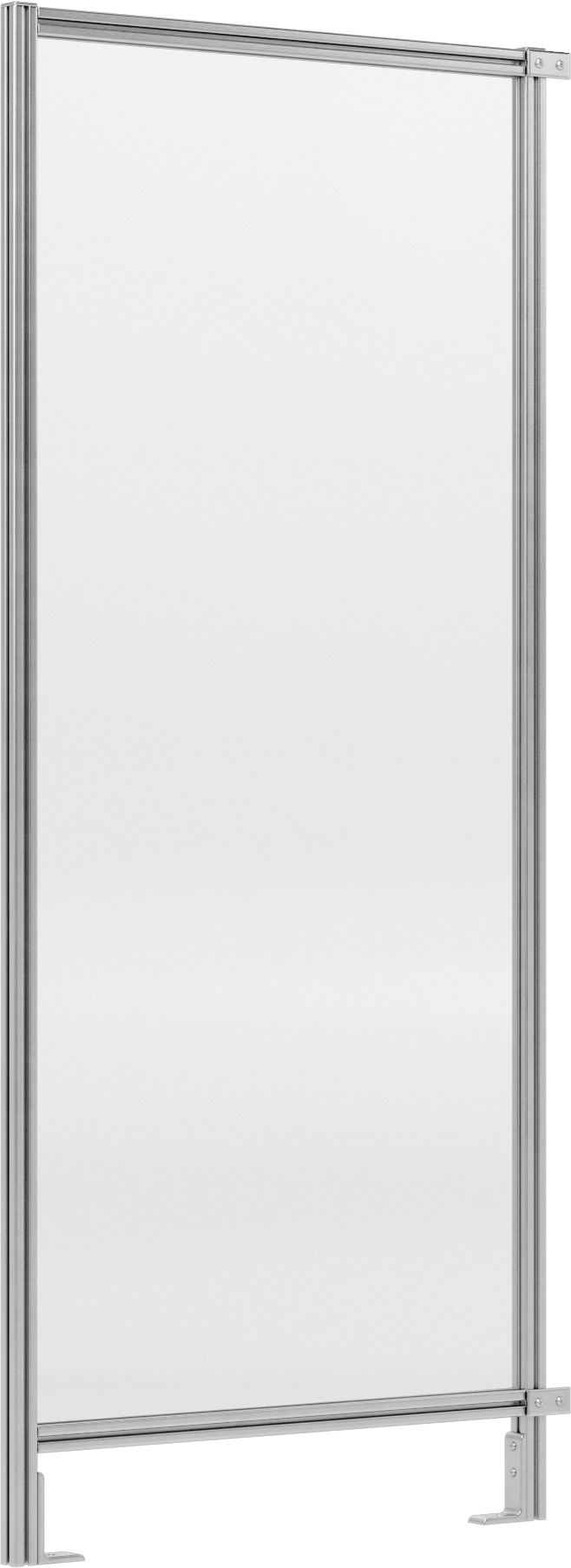 7 Fit Toplam Yükseklik x 3'0" Genişlik, T-Yivli Çerçeveleme Makinesi Koruyucusu için Katı Panel — Panel, Katı, Plastic, Polycarbonate