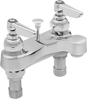 Çift 1/2 NPS Alt Girişli Lavabo Bataryası