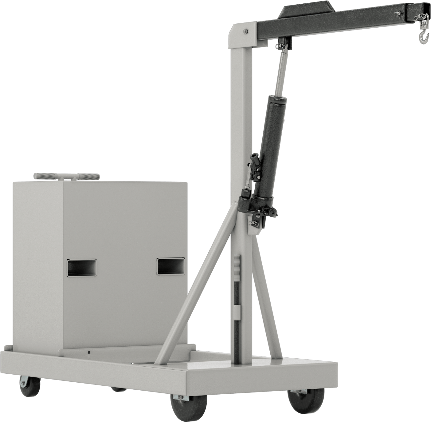 Yakın Kaldırma Hidrolik Vinç, 44" ila 62" Kol Uzunluğu, 1000 lbs. Geri Çekilmiş Kol Kapasitesi