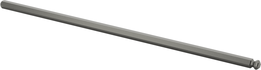 Bilyalı Uçlu Tornavida Mili, 7/64" Altıgen Ölçü, 4-5/16" Toplam Uzunluk — 7⁄64", Bilye, Mil