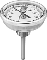 Minimum/Maksimum Göstergeli Dişli Termometreler