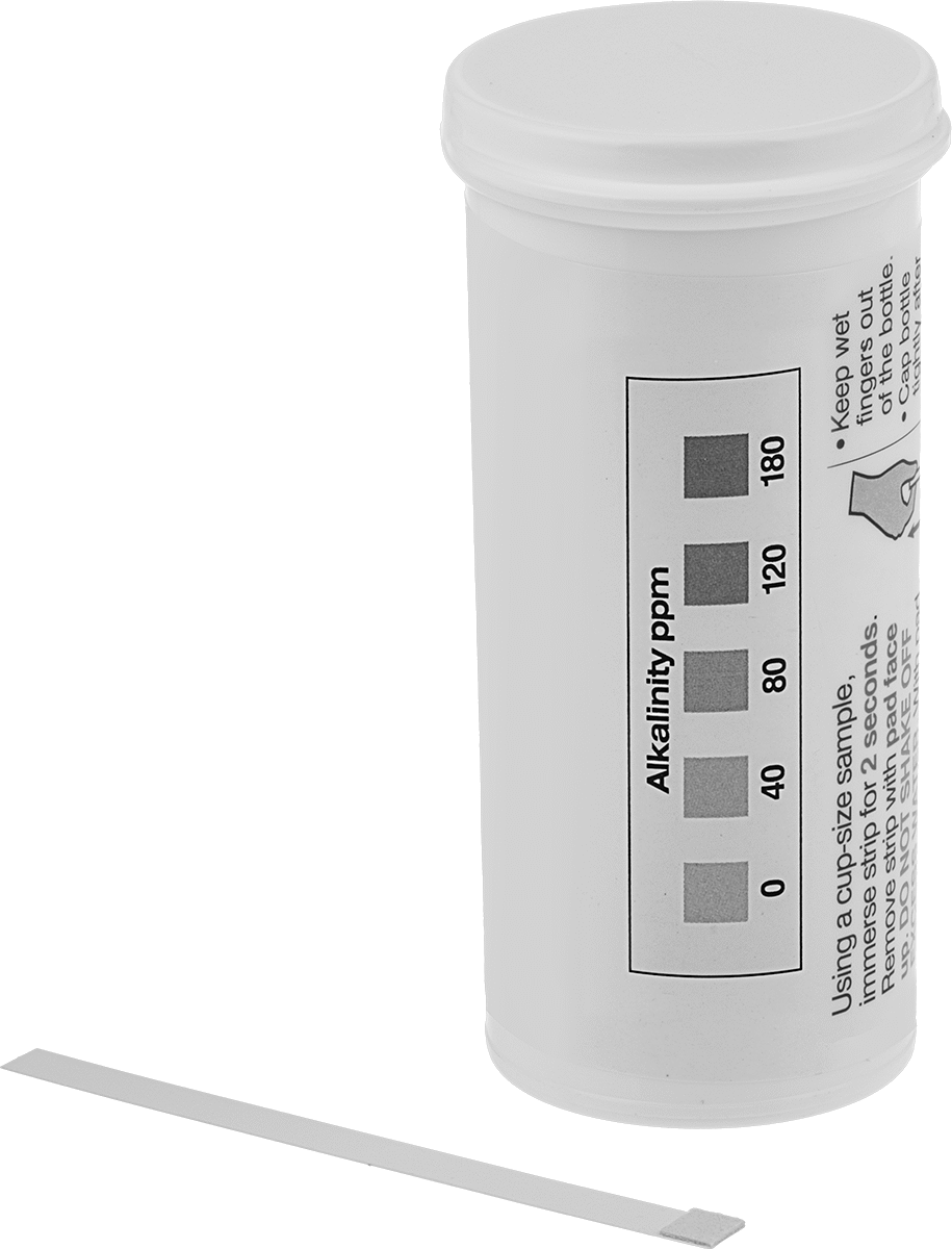 Tek Maddeli Su Kalitesi Test Şeritleri, Alkalinite için, 50 Şerit Dahildir — Toplam Alkalinite, 50