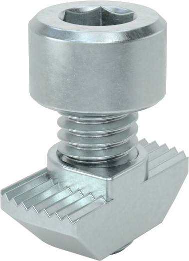 T-Yivli Çerçeve, Takılabilir Çekiç Somunu ve M6 Lokma Başlı, 30 mm Yüksekliğinde Ray için