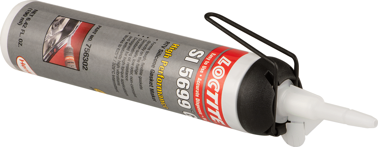 Sert Yağa Dayanıklı Conta Yapıcı, Loctite® 5699, 6.4 FL. oz. Nozullu Teneke Kutu