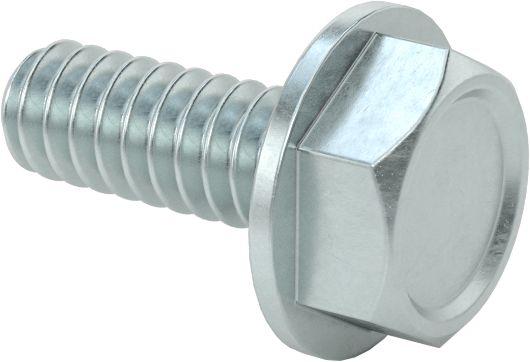 Metal için Altıköşe Başlı Diş Açıcı Vidalar, Dış Altıgen, 6-32 Diş, 3/8" Uzunluk