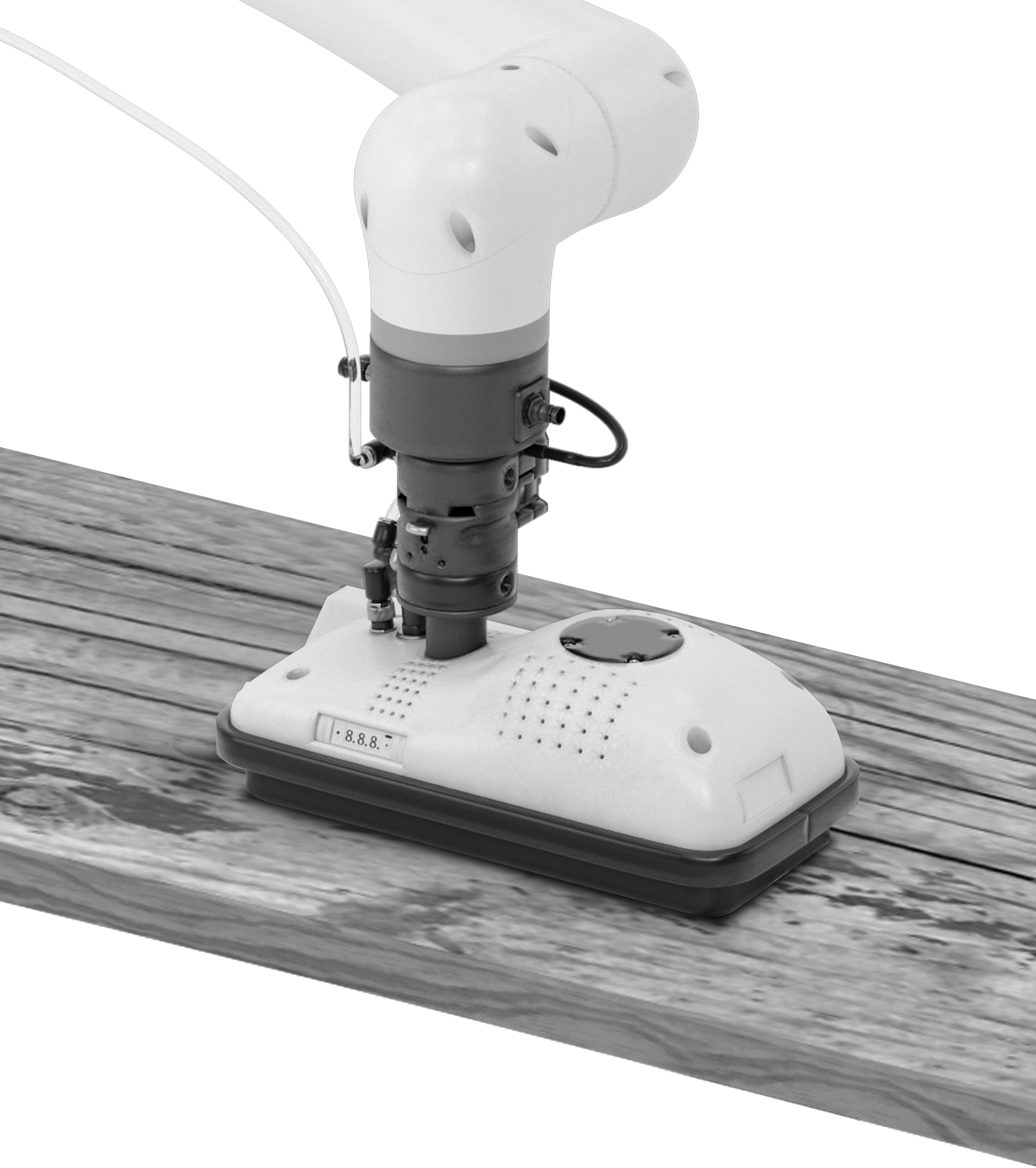 Shown with Robot Arm (Not Included)