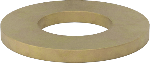 Çinko Sarı Kromat Kaplı Pul, 9/16" Vida, 1.186" Dış Çap