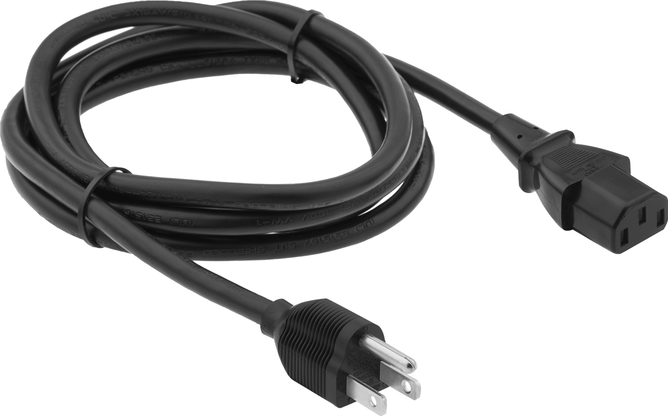 Elektronik Ekipman Güç Kablosu, Ekranlı, 6-1/2 Fit Uzunluk, SVT