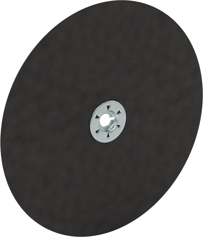 Mil Montajlı Zımpara Diski, Dişli Mil Deliği, Pürüzsüz Yüzey için, 7" Çap — 7", 100, 120, Disk