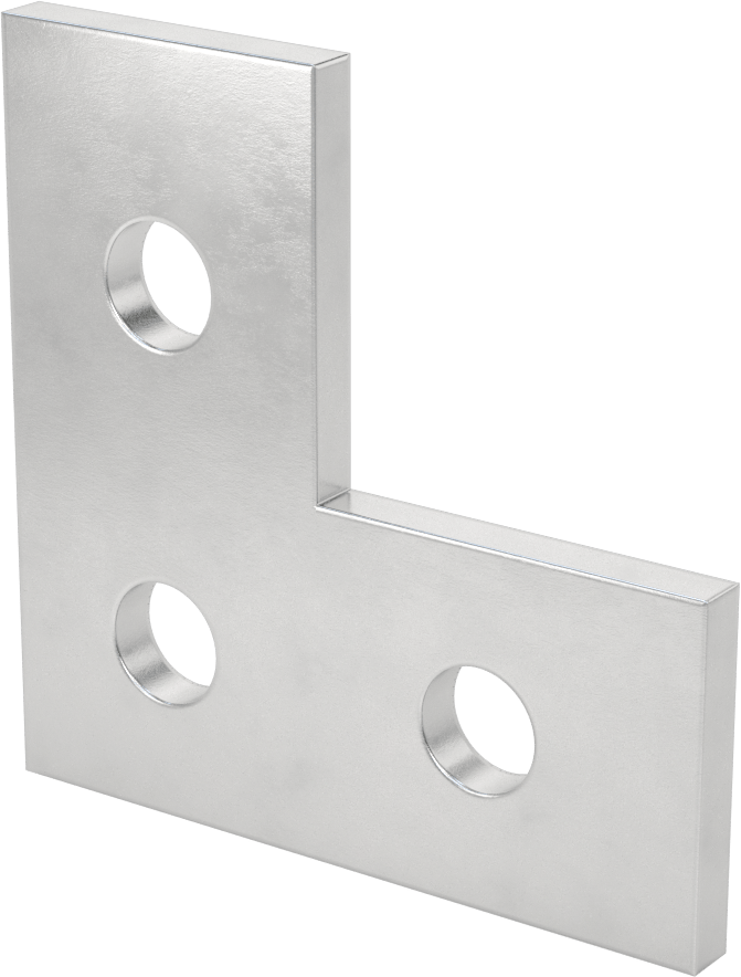Strut Kanalı Braketi, Dirsek, Alüminyum, 3-1/2" Uzunluk