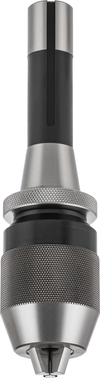 Entegre Mil ile Anahtarsız Matkap Mandreni, R8 Konik, 1/32"-1/2" Şaft Boyutu için Albrecht #Cp130-R8 — Entegre Mil, Hex, R8 Taper, Round,…