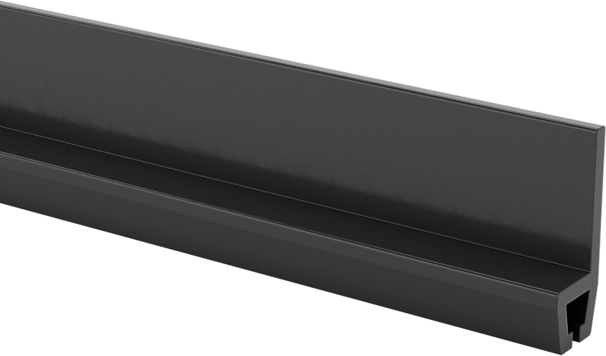 Kolay Kesim Şerit Fırça için 5 Fit Uzunluk x 21/32" Flanş Yüksekliği Cıvatalı Tutucu — Cıvatalı, 5 ft., Esnek