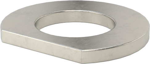 Klipsli Pul, 18-8 Paslanmaz Çelik, 12 Numaralı Vida Boyutu için, 0.234" İç Çap, 0.438" Dış Çap — 0.438", 18-8 Stainless Steel, Stainless…