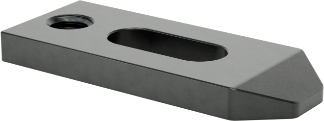 Dişli Delikli Ayar Kelepçesi, Çelik, 3/16" Çaplı Saplama için, 1-1/4" Uzunluk, Konik