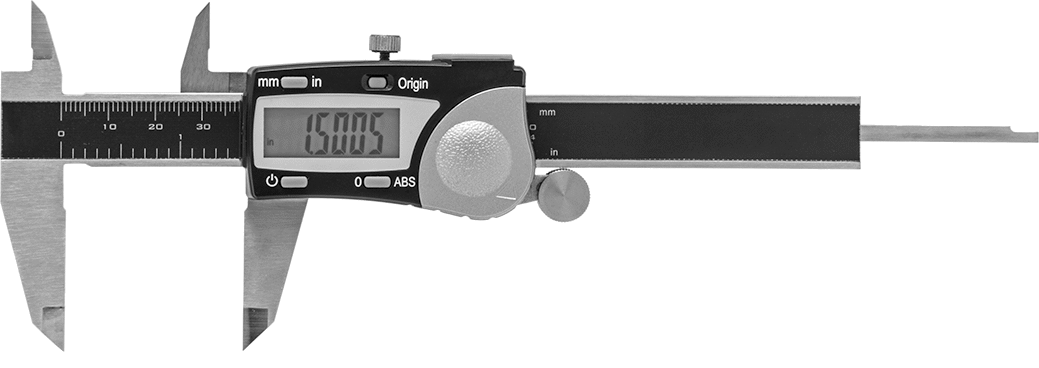Dijital Kumpas, 0" ila 4" ve 0 mm ila 100 mm Ölçüm Aralıkları