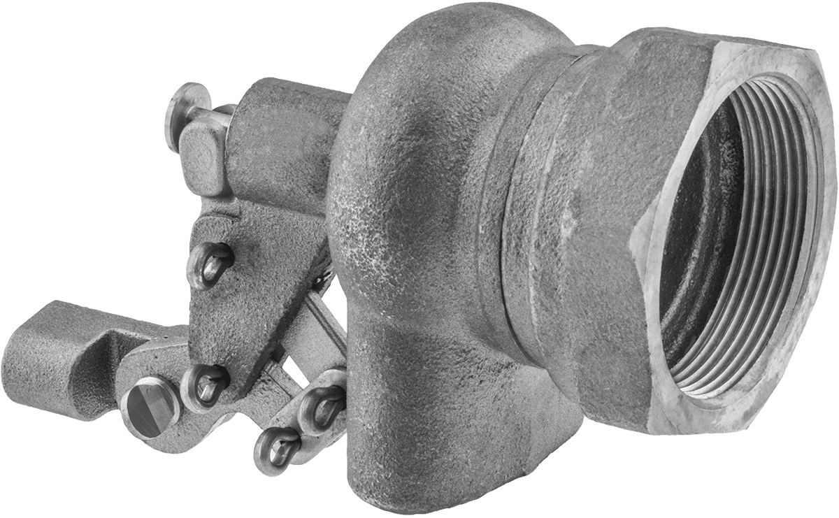 Su için Şamandıralı Vana Gövdesi, Floroelastomer Conta, Dönen Piston, 1-1/2 Giriş