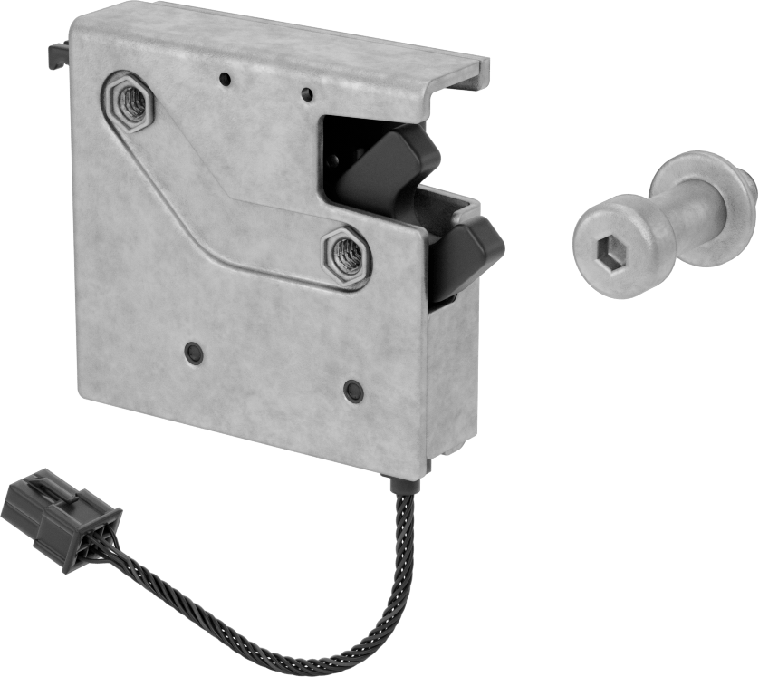 Elektronik Uzaktan Kumandalı Döner Mandal, Bluetoothlu, Yan Kol — Molex, Molex Micro-Fit 3.0, Çelik, Elektrik