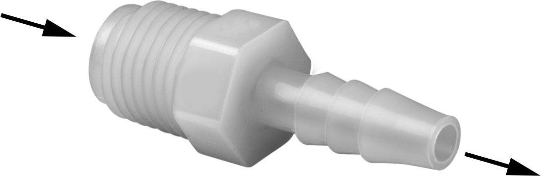 Tırnaklı Bağlantı Parçaları ile Naylon Çekvalf, Piston, 1 NPT Erkek Giriş x 3/4" Çıkış Boru İç Çapı