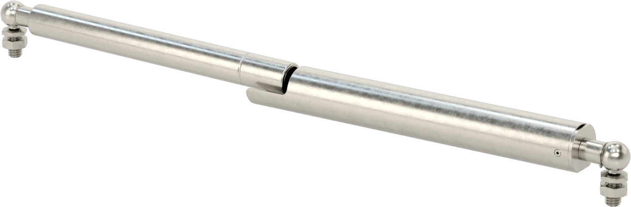 Paslanma ve Aşınmaya Dayanıklı Kilitli Gaz Yayı, 15.25" Uzatılmış Uzunluk