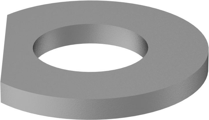 Klipsli Pul, Çelik, M2 Vida Boyutu için, 2.200 mm İç Çap, 4.500 mm Dış Çap