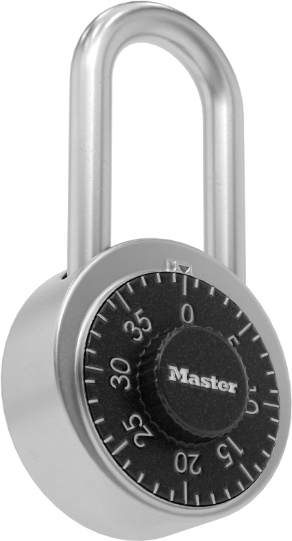 Anahtar Kontrollü Şifreli Asma Kilit, Fabrika Kayıtlı, Yeni Sistem, 1-1/2" Dikey Boşluk