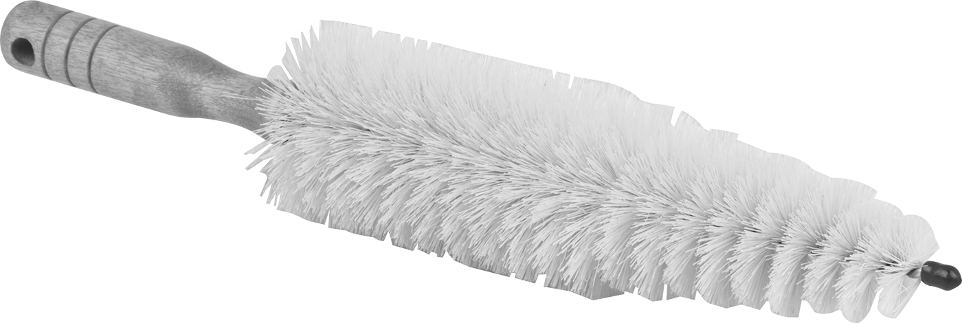 9 inç Uzunluk x 1-1/4 inç-2-1/2 inç Çap Şişe Fırçası — 1 1⁄4" to 2 1⁄2", Doğal Elyaf, 14"