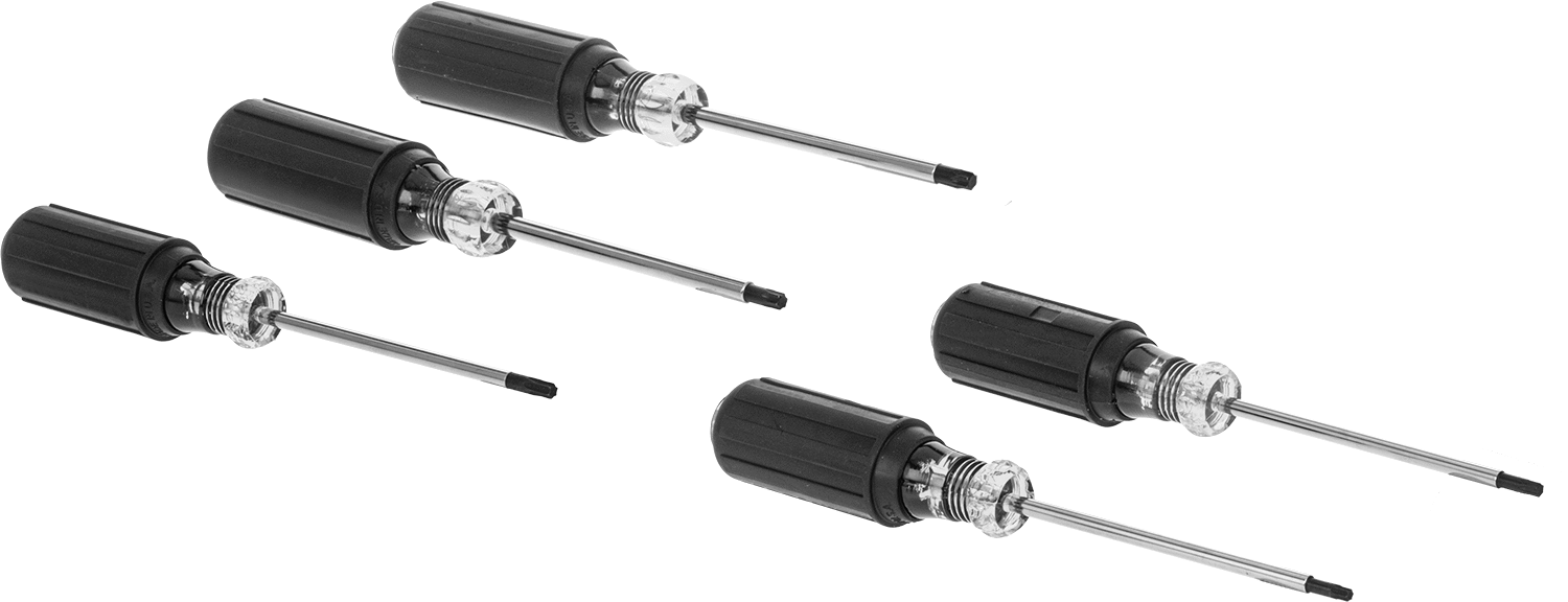 Yastıklı Tutamaklı Tornavida Seti, Torx Tahrik, 5 Parça — Yastık, Set, Standart