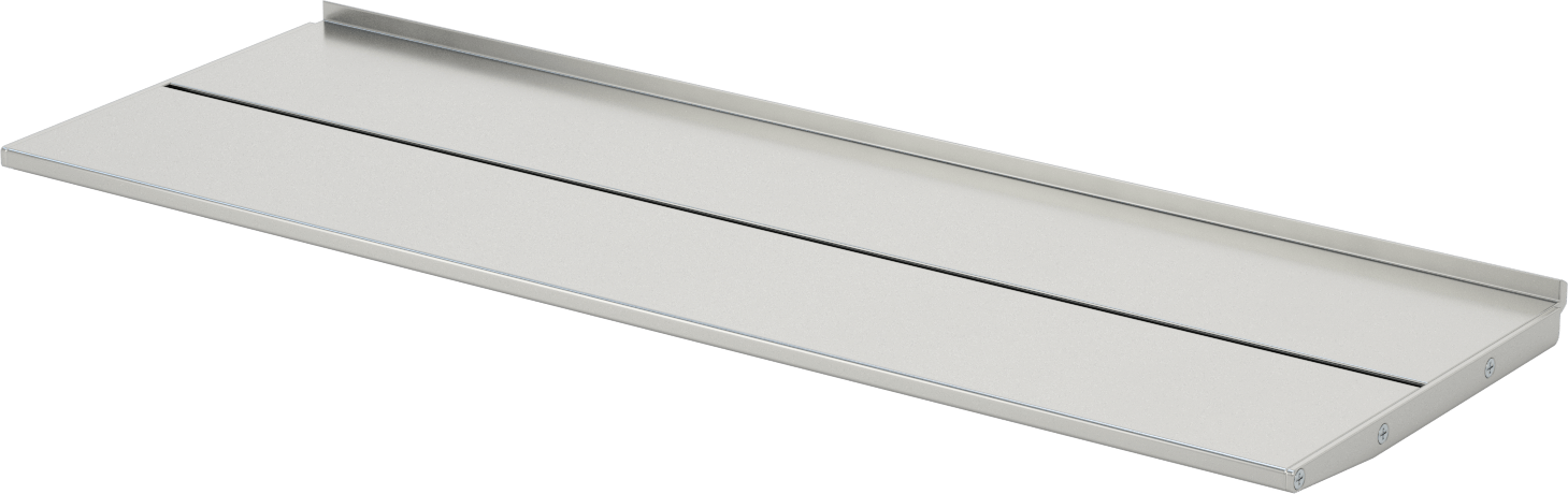 T-Yivli Çerçeve, 1.5 inç ve 40 mm Yüksekliğinde Raylı Katı Raf, 7-7/8" Çıkıntı
