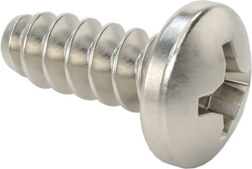 Sac Metal için Yuvarlak Başlı Kör Vidalar, 18-8 Paslanmaz Çelik, Numara 7 Boyut, 3/8" Uzunluk — No. 7, Künt, 3⁄8"