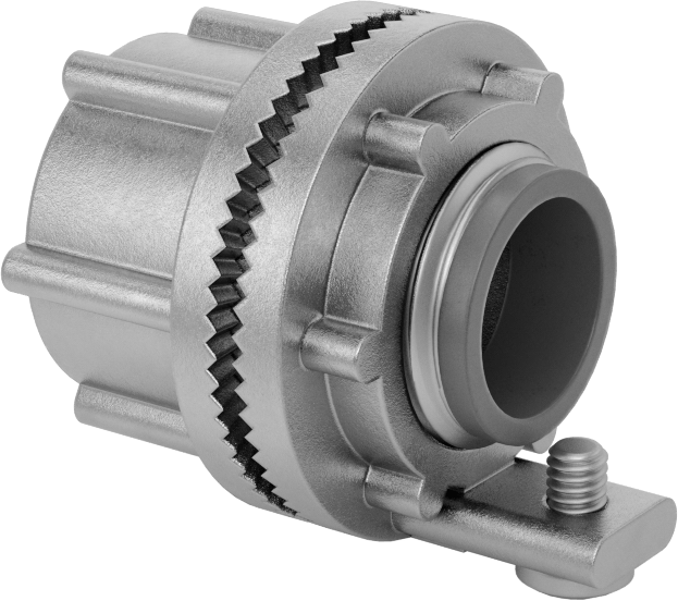 Sert Paslanmaz Çelik Kanal için 1/2 NPT Dişi - Erkek Adaptör — Adaptör, Konektör, 316 Stainless Steel, Stainless Steel, Düz