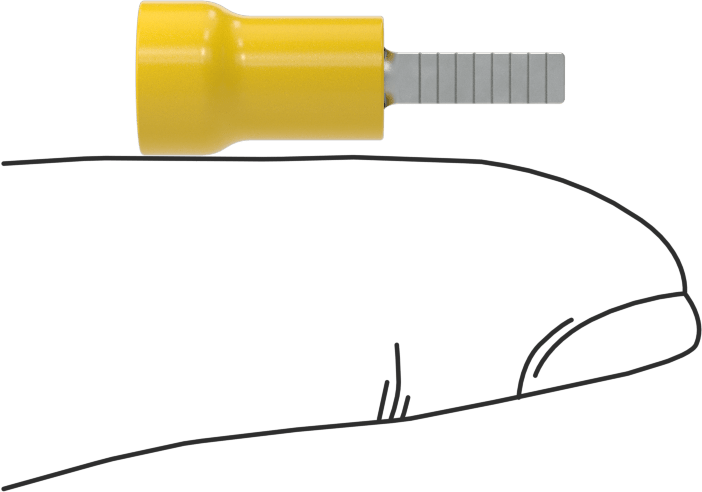 Bıçak Terminalleri, Standart, 12-10 AWG, 0.39" Uzunluk x 0.11" Genişlik x 0.03" Kalınlık Bıçak