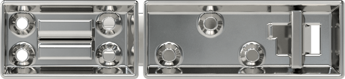Asma Kilitli Mandal, 6-1/2" x 1-1/4" x 1/4" Kollu, 304 Paslanmaz Çelik