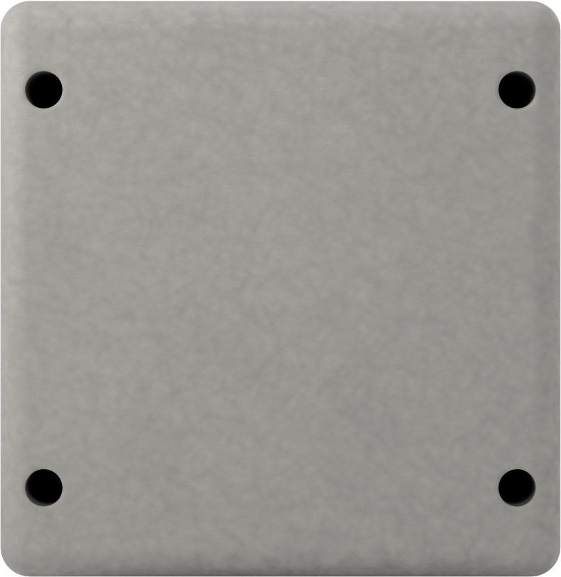 Su Geçirmez Fiberglas Muhafaza, Çıkarılabilir Kapaklı, 3-3/4 inç Genişlik x 3-3/4 inç Yükseklik x 3 inç Derinlik