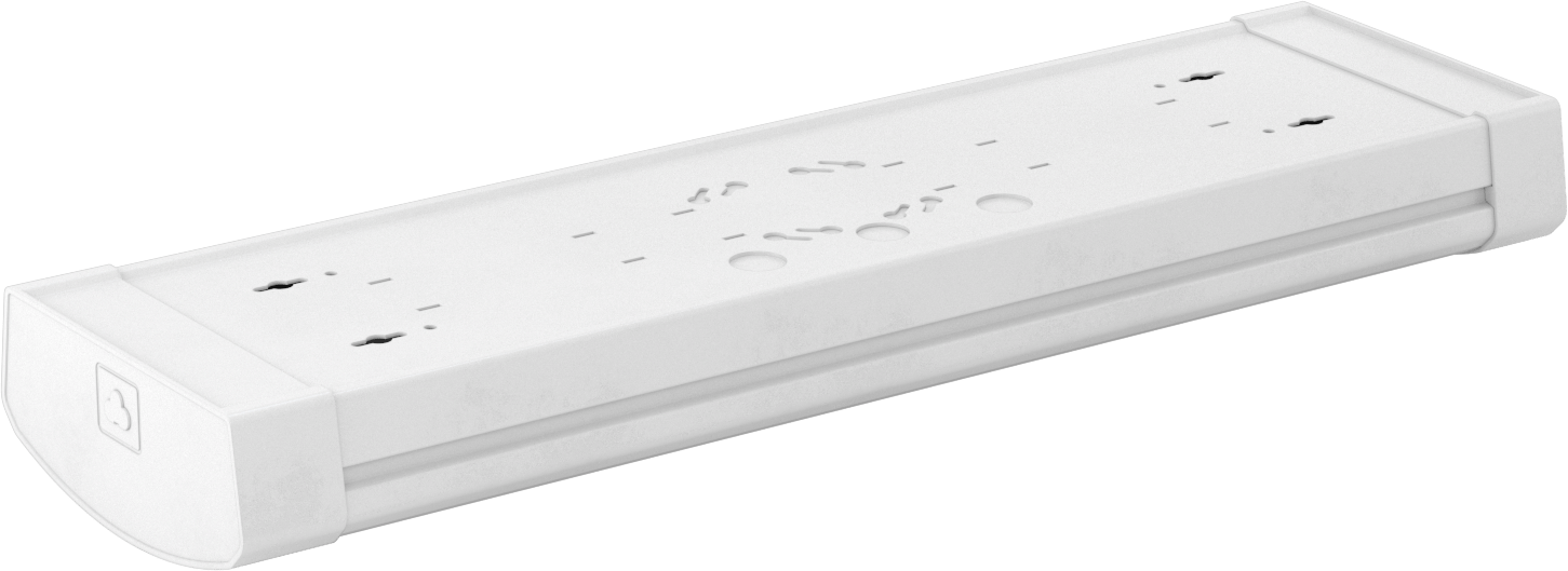 Sargılı Lensli Tavan Lambası, Hareket Sensörlü, Pürüzsüz Buzlu Lens, 24" Toplam Uzunluk