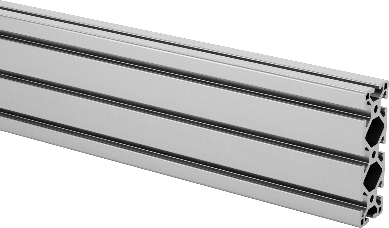 T-Yivli Çerçeve İçi Boş Ray, Üçlü Ray, Yivli, Siyah, 4-1/2" Yükseklik x 1-1/2" Genişlik — 4 1⁄2", Siyah, 1 1⁄2"