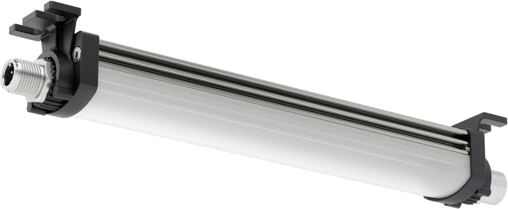 Kuru Ortam Şerit Makinesi Işığı, 24V DC, Kademeli, 7-1/8" Uzunluk x 1-1/4" Toplam Yükseklik