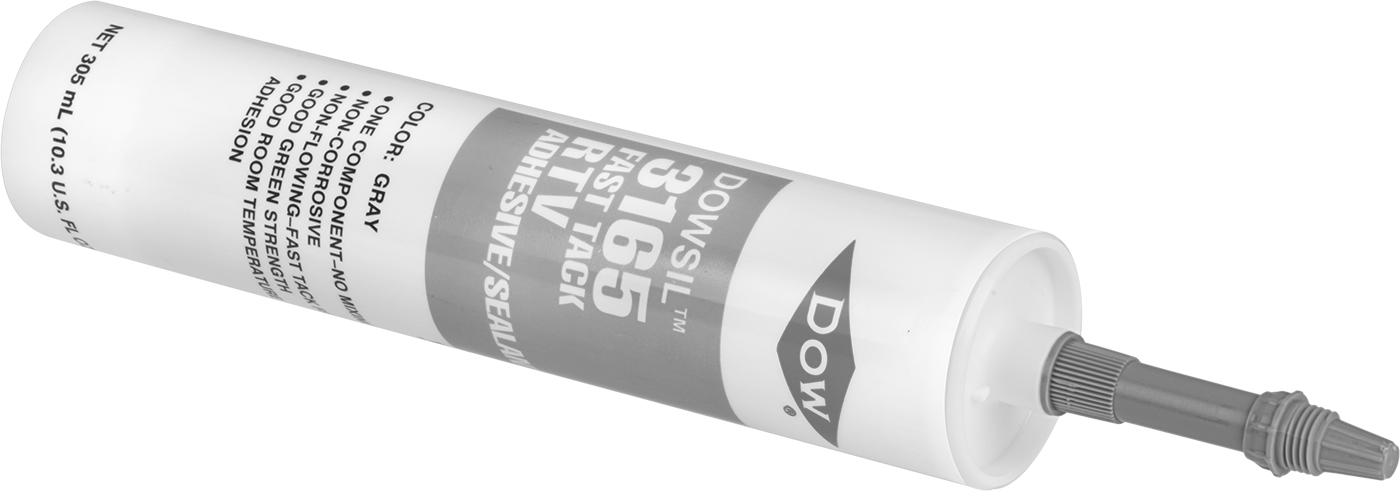 Kullanıma Hazır Silikon Dolgu Macunu, Dow Corning 3165, 10.3 FL. oz. Kartuş — Kartuş, Gri, Dow