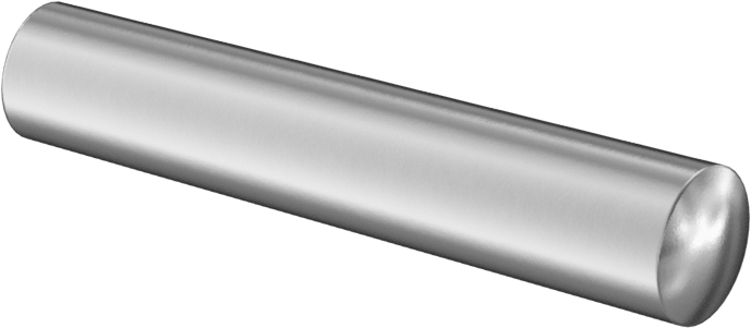 18-8 Paslanmaz Çelik Konik Pim, 5 Numaralı Pim, 0.289" Büyük Uç Çapı, 1-1/2" Uzunluk
