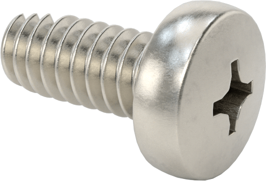 410 Paslanmaz Çelik Hızlı Kurulum Diş Açma Vidaları, Yumuşak Metal için, 4-40 Diş Boyutu, 1/4" Uzunluk