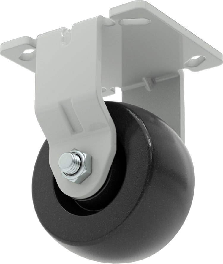 4-1/2" x, 4" Plakalı Yüksek Kapasiteli Mauler Tekerlek, 4" Çapında Fenolik Tekerlekli Sert
