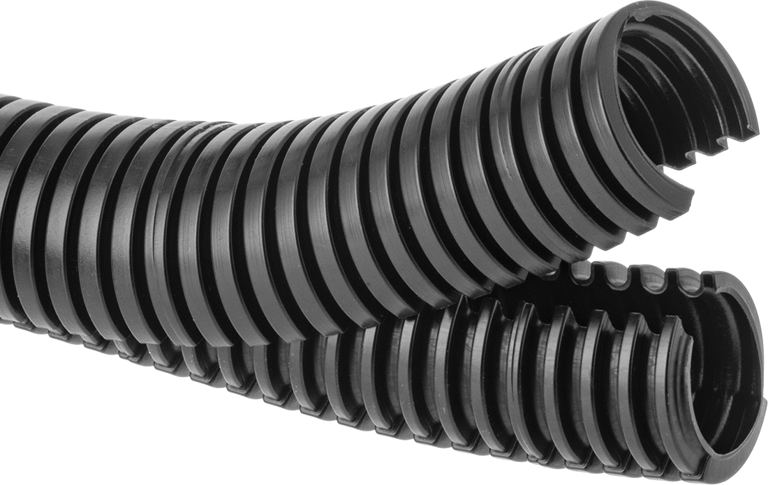 İki Parçalı Kilitli Oluklu Kılıf, Yüksek Mukavemetli, 1/4" İç Çap, 3/8" Dış Çap