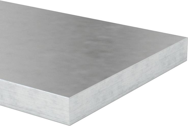 Çok Amaçlı 6061 Alüminyum, 1/4" Kalınlık, 2" x 48" Levha