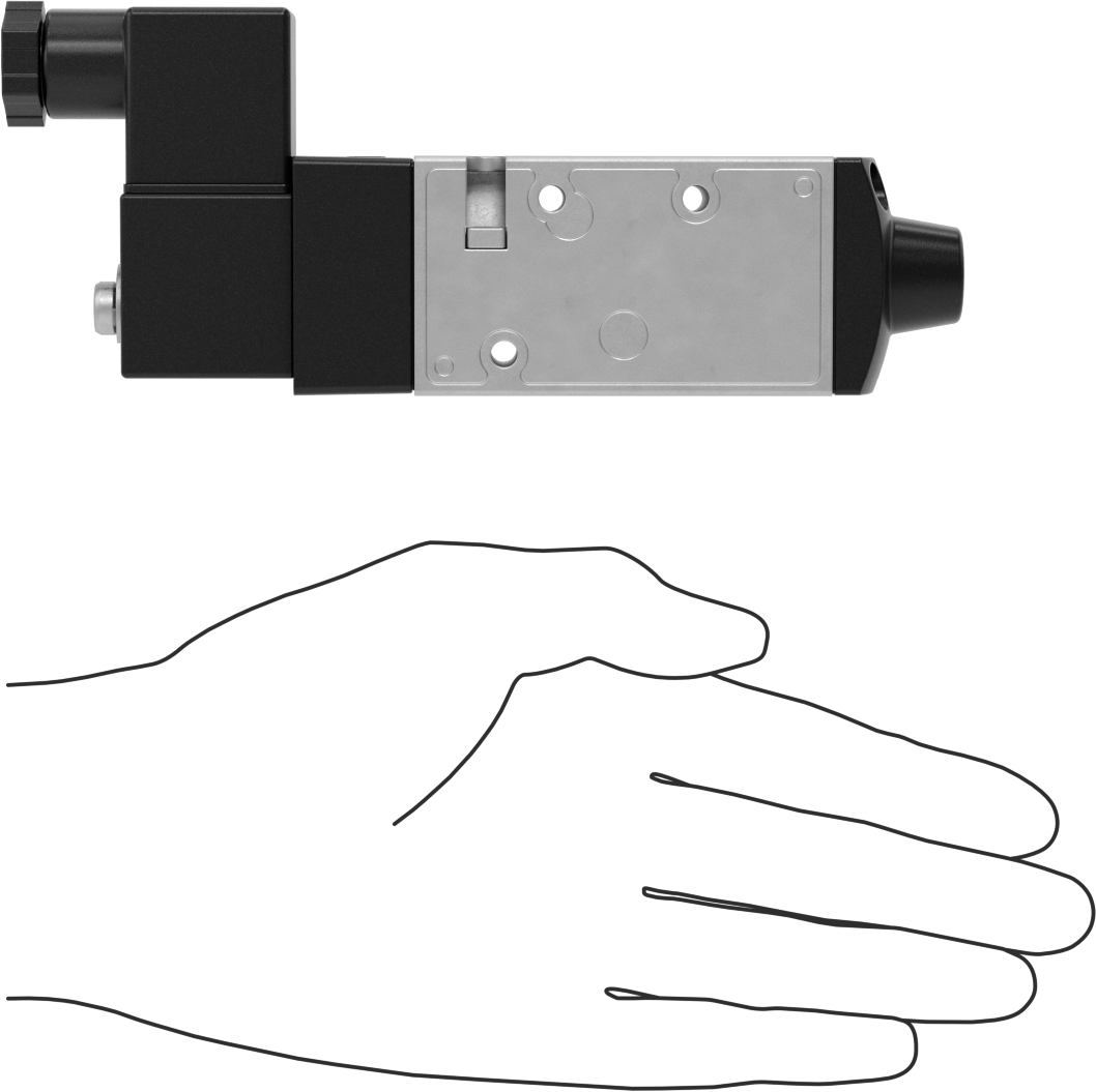 Hava Yön Kontrol Vanası, Elektrikli, Tek Solenoid, 1/4 NPT, 1.3 Cv, 12V DC