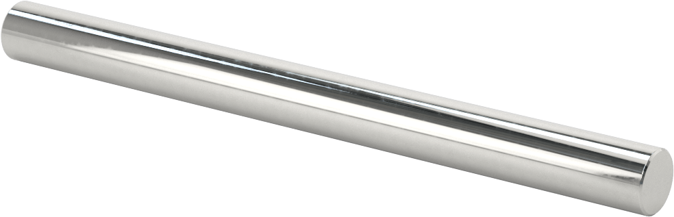 Doğrusal Hareket Mili, Krom Kaplı 1566 Karbon Çelik, 1/2" Çap, 6 inç Uzunluk