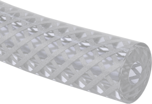 Yüksek Basınçlı Yumuşak PVC Plastik Boru, Hava ve Su için, 1/8" İç Çap, 21/64" Dış Çap, Şeffaf