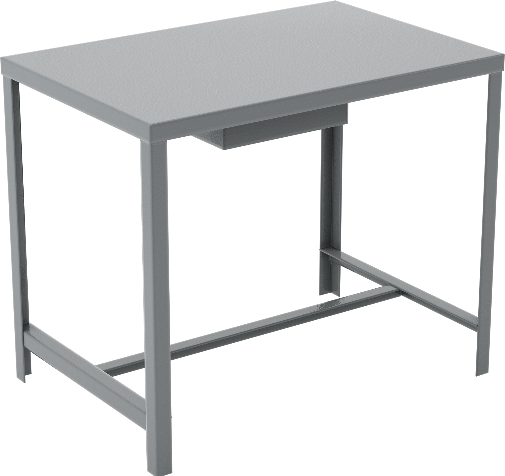Çelik Masa, Sabit, 1 Çekmeceli, 30 inç Yükseklik x 36 inç Genişlik x 24 inç Derinlik