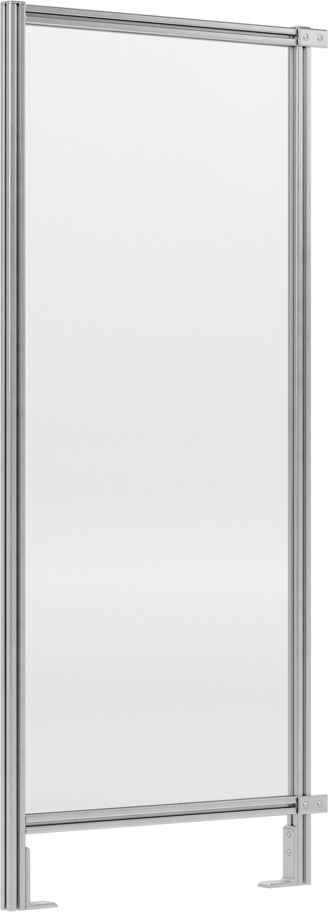 6 Fit Toplam Yükseklik x 2'6" Genişlik, T-Yivli Çerçeveleme Makinesi Koruyucusu için Katı Panel — Panel, Katı, Plastic, Polycarbonate