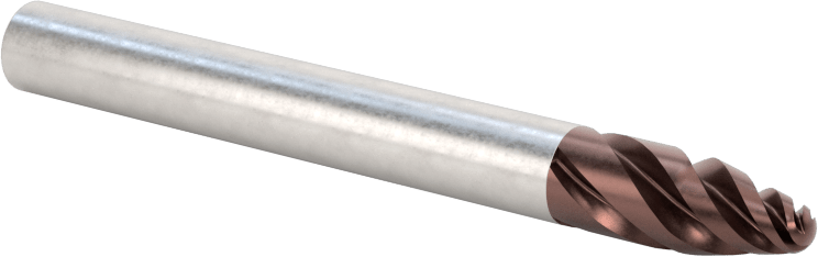 Hızlı Kesim Karbür Silindirik Uçlu Freze, 4 Kanallı, 1.5 mm Freze Çapı, 8 mm Kesme Uzunluğu